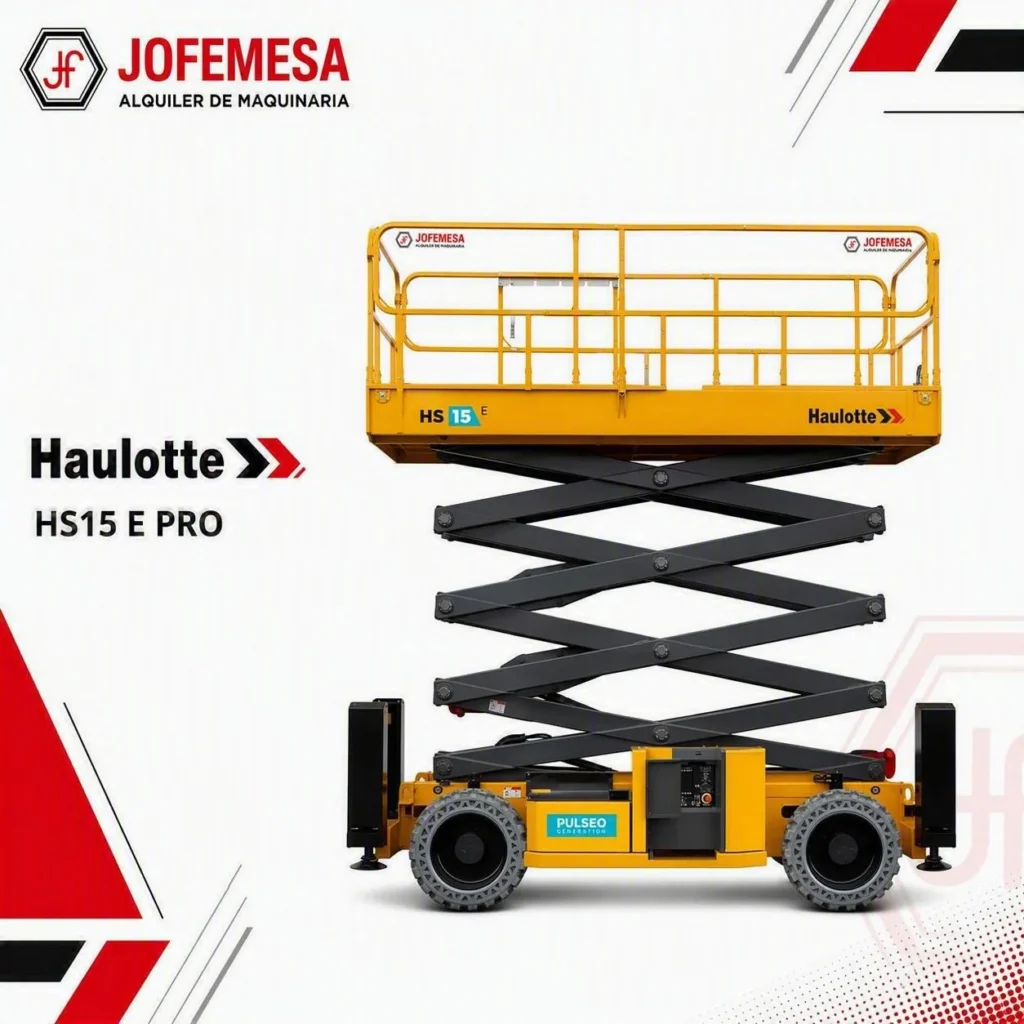 Haulotte HS15 E PRO de la flota de JOFEMESA