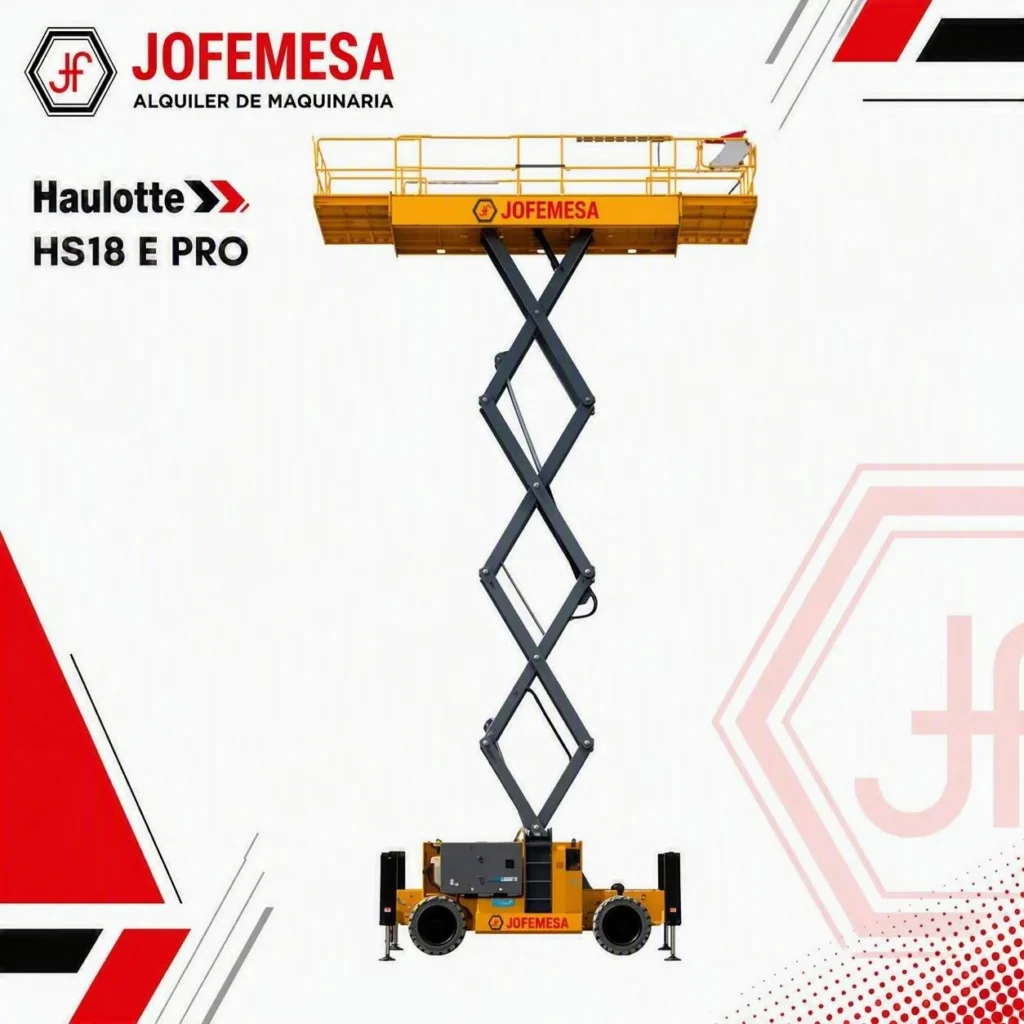 Haulotte HS18 E PRO de la flota de JOFEMESA